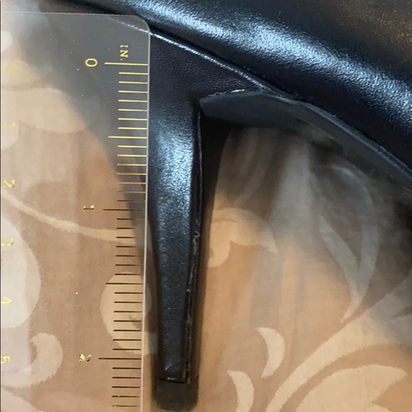 NWTs Michal Kors Suede/leather Heels Black Sz7.5M - Picture 4 of 7